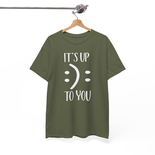 Trendy Smiley Face T-Shirt - "Happy or Sad? It&