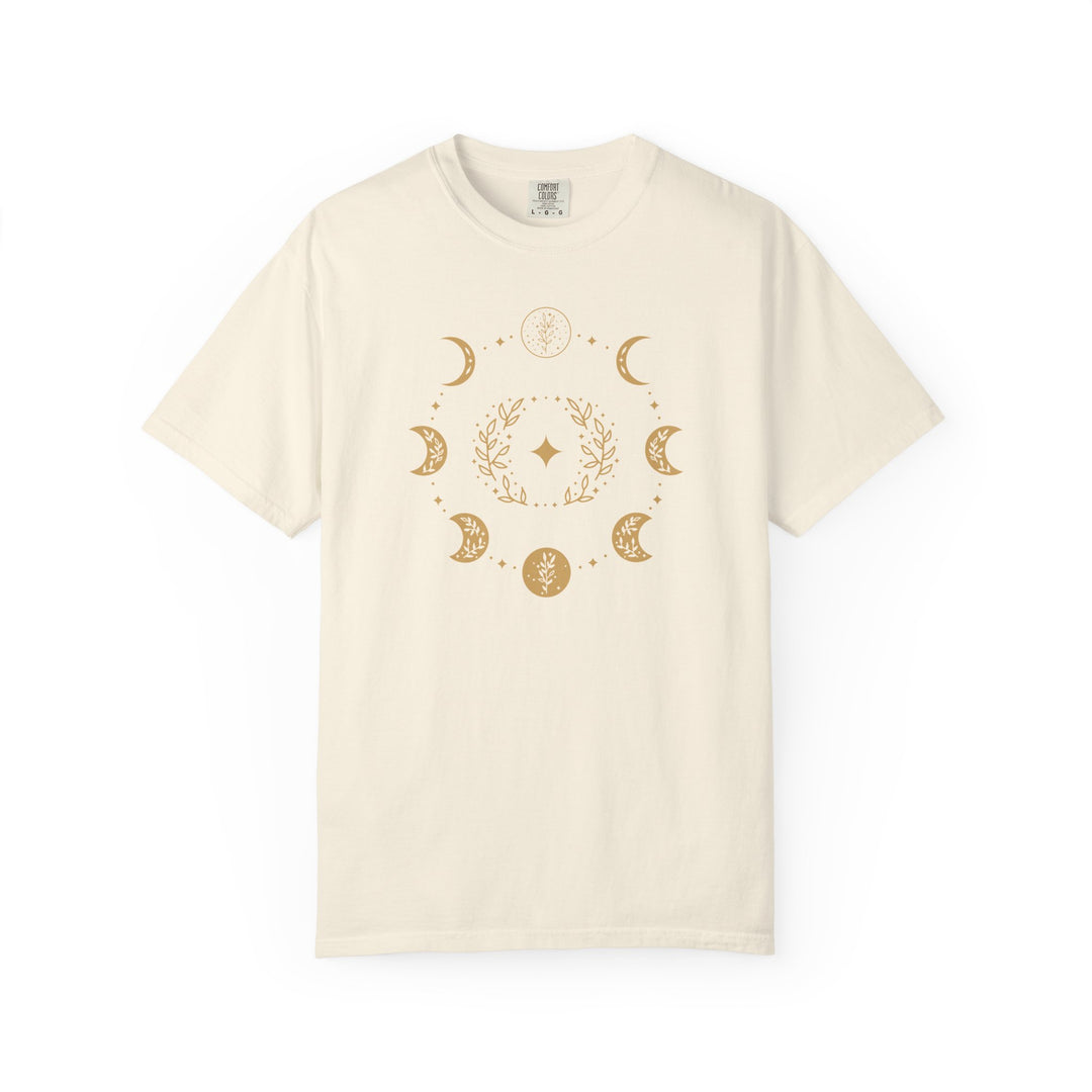 Boho Moon Phases T-Shirt | Celestial Lunar Graphic Tee | Mystic Bohemian Shirt