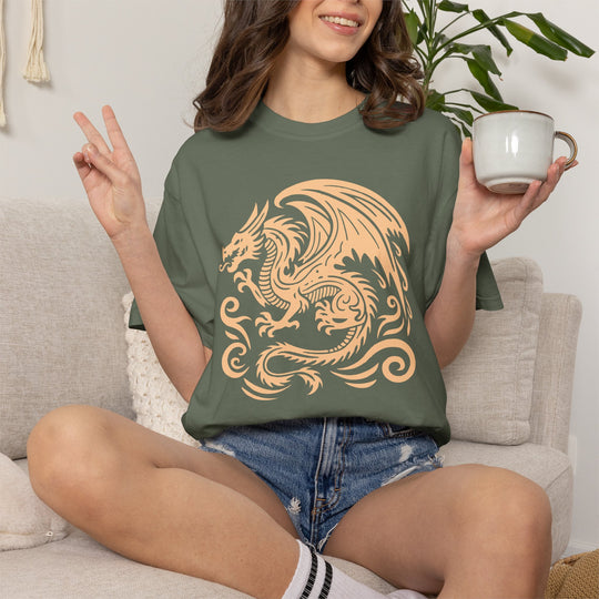 Mystical Dragon T-Shirt | Fantasy Dragon Graphic Comfort Colors® Tee