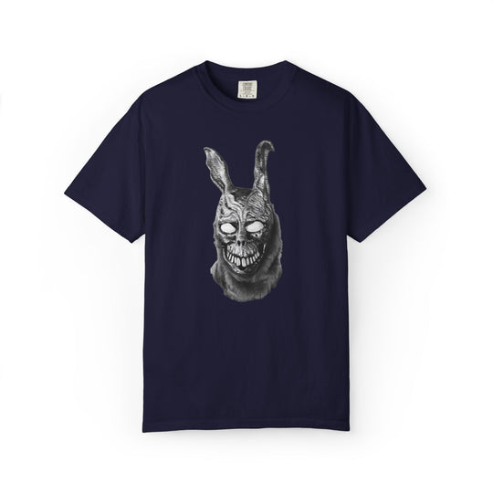Mad World Donnie Darko Inspired Distorted Rabbit Skull T-Shirt | Dark Surreal Bunny Graphic