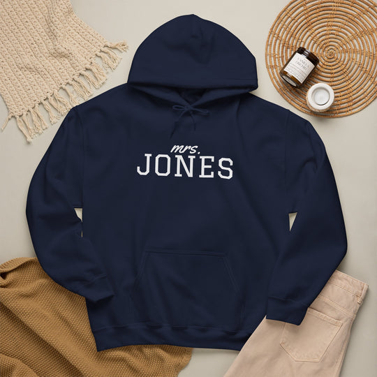 Wedding Hoodie | Personalized Name Script &amp; Text for Bride and Bridesmaids