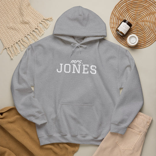Wedding Hoodie | Personalized Name Script &amp; Text for Bride and Bridesmaids