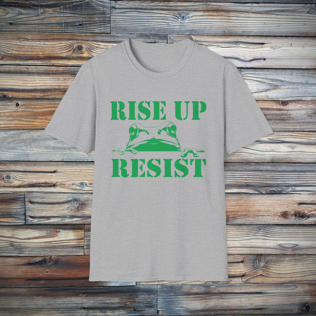 Portland Frog Rise Up and Resist Unisex Tee