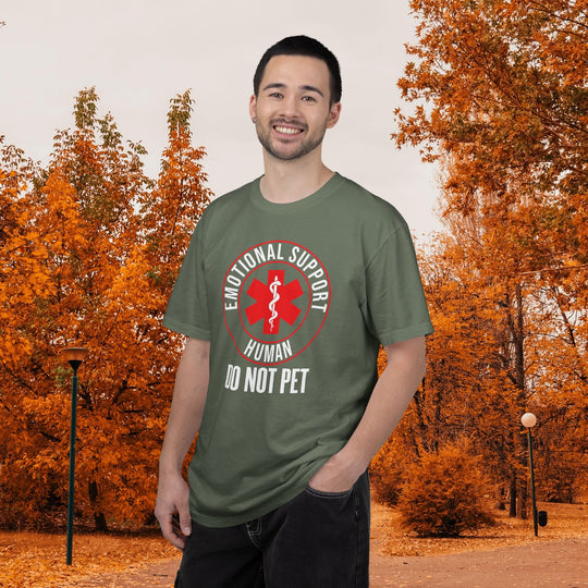 Emotional Support Human T-Shirt | Funny "Do Not Pet the Human" Shirt | Service Animal Humor