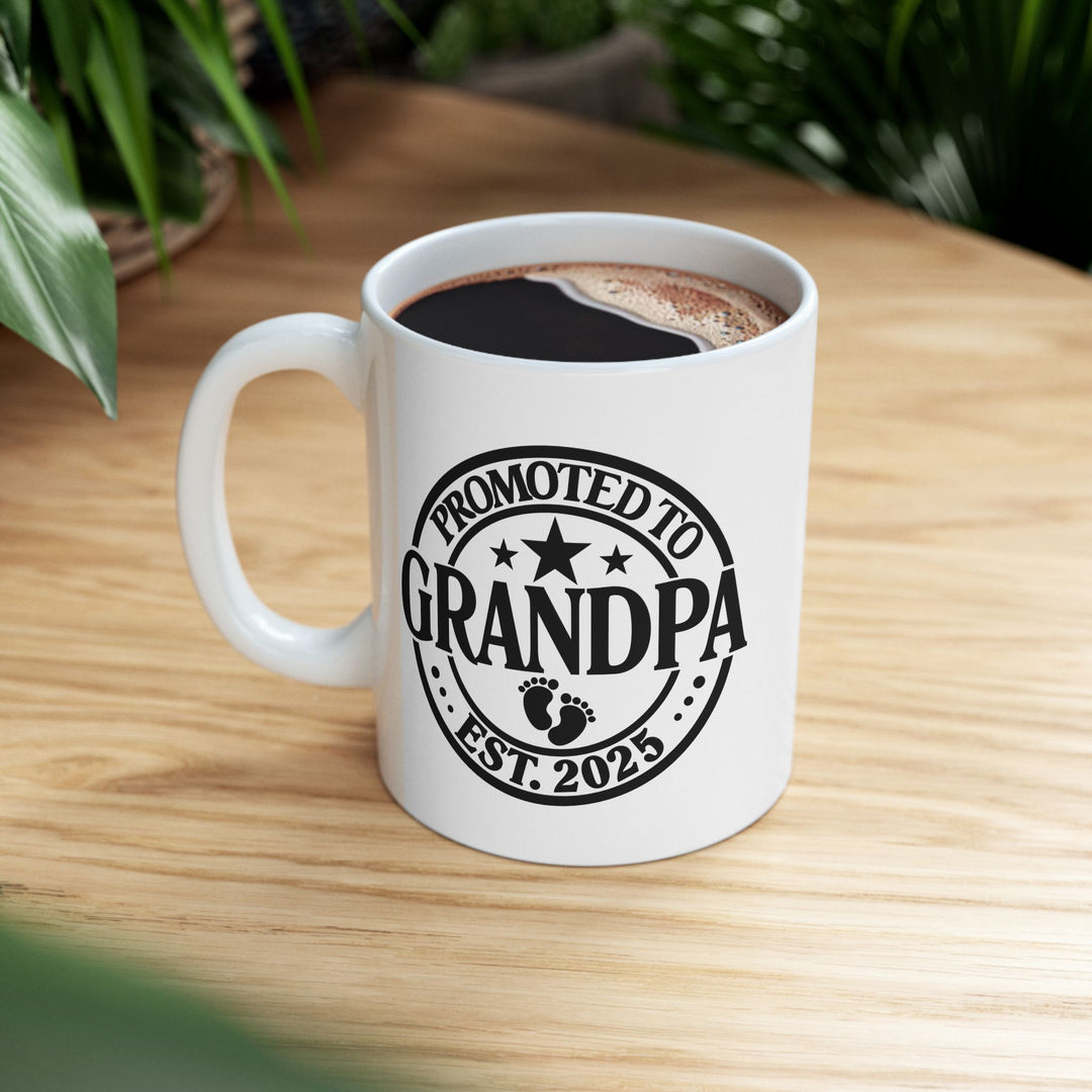 Grandparent Christmas Mug for Grandpa - White