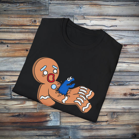 Monster Gingerbread Cookie T-Shirt, Funny Christmas Tee