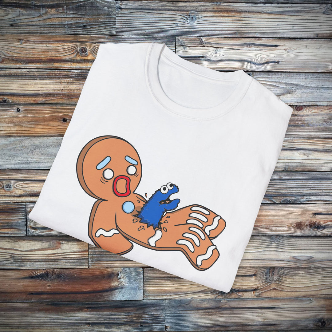 Monster Gingerbread Cookie T-Shirt, Funny Christmas Tee