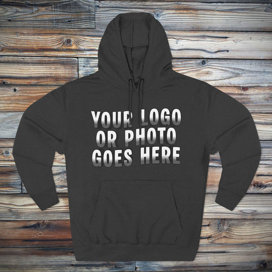 Custom Logo Sweatshirt | Personalized Business Logo Hoodie with Front &amp; Back Printing