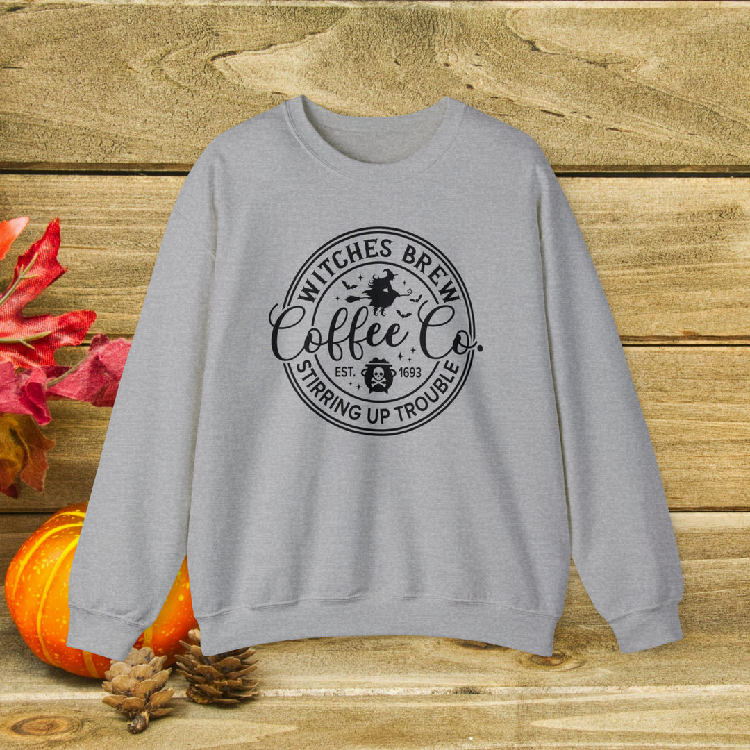 Fall Sweatshirt - Witches Brew Coffee Co. Stirring Up Trouble