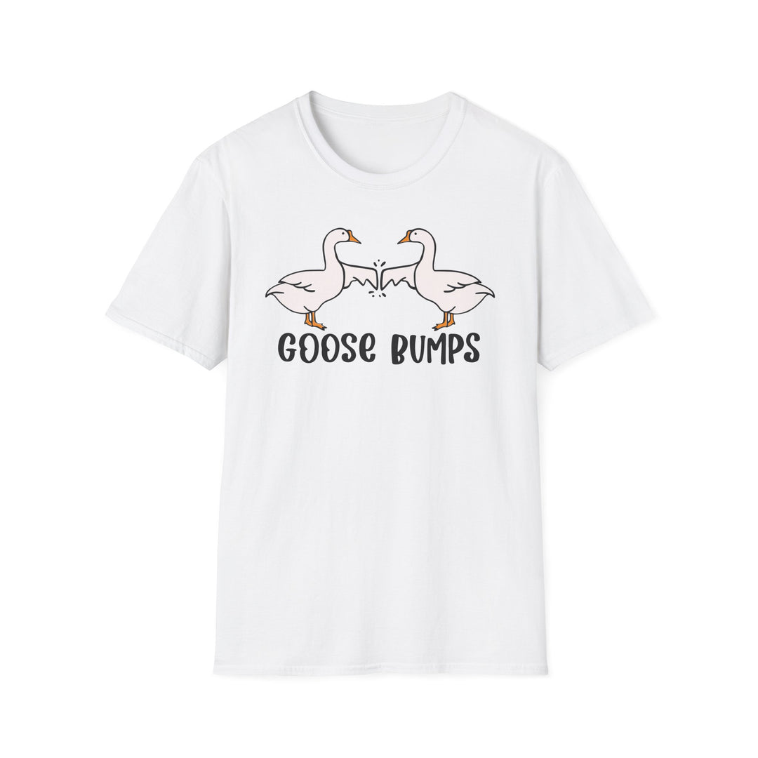 Goose Bumps Tee Shirt | Silly Goose Fist Bump Graphic T-Shirt
