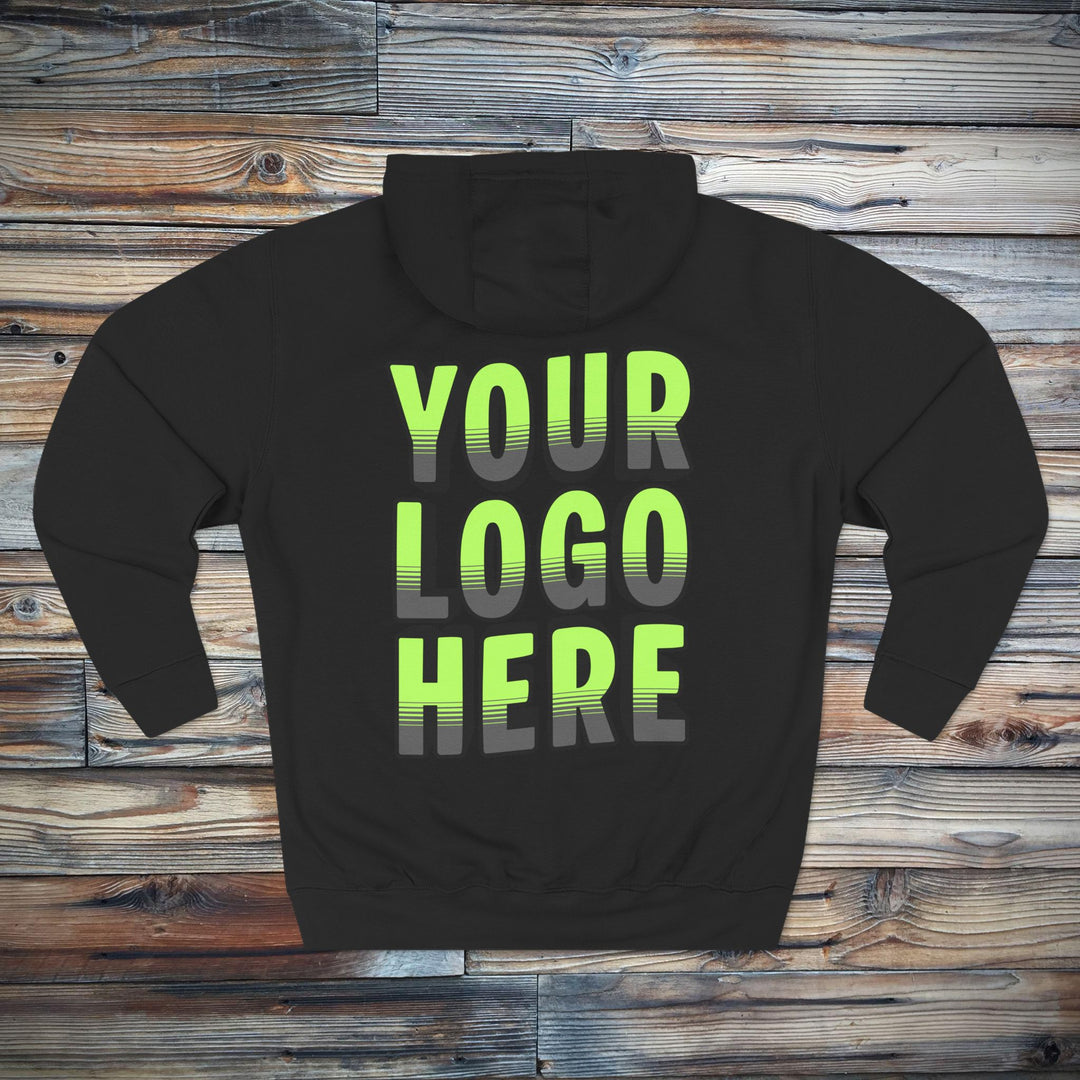 Custom Logo Sweatshirt | Personalized Business Logo Hoodie with Front &amp; Back Printing