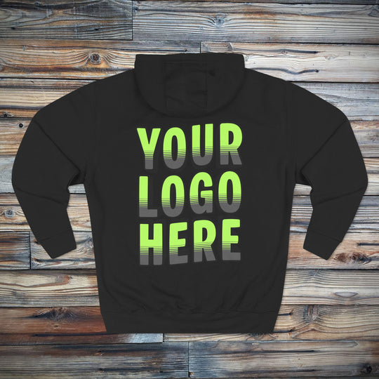 Custom Logo Sweatshirt | Personalized Business Logo Hoodie with Front &amp; Back Printing