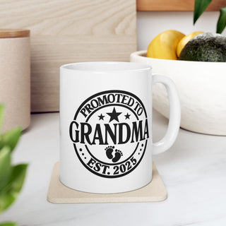 Grandparent Christmas Mug for Grandma - White