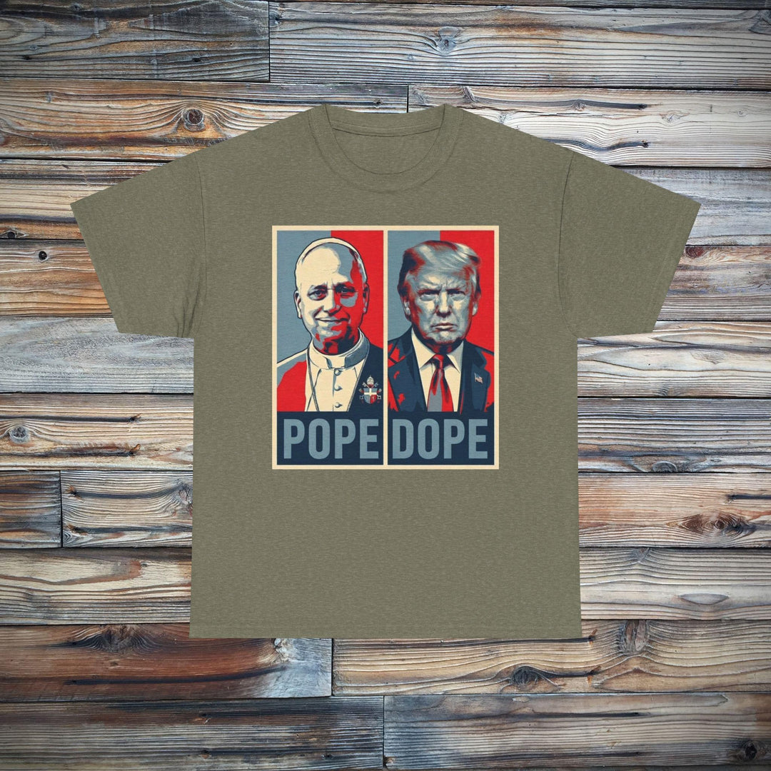 The Pope vs. The Dope T-Shirt | Anti-Trump Anti-MAGA Statement Graphic Tee