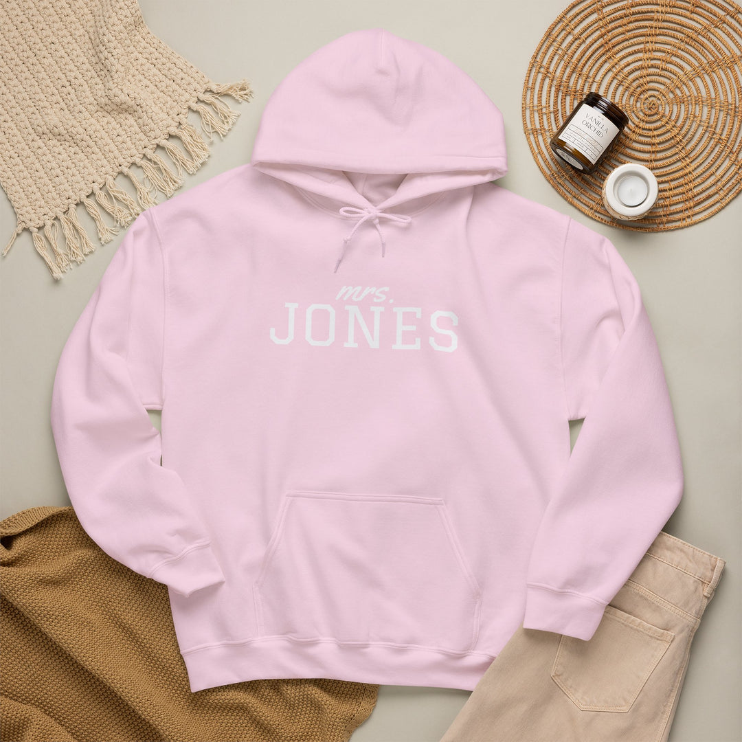 Wedding Hoodie | Personalized Name Script &amp; Text for Bride and Bridesmaids