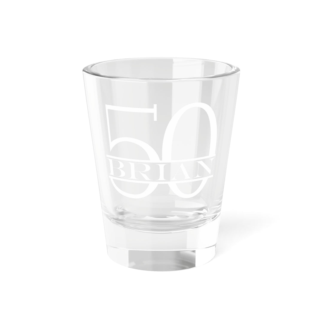 Personalized 50th Birthday Shot Glass