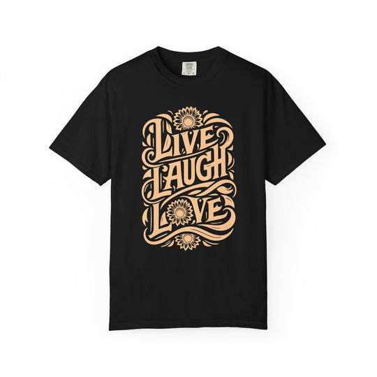 Live Laugh Love T-Shirt | Floral Sunflower Fall Graphic Comfort Colors® Tee