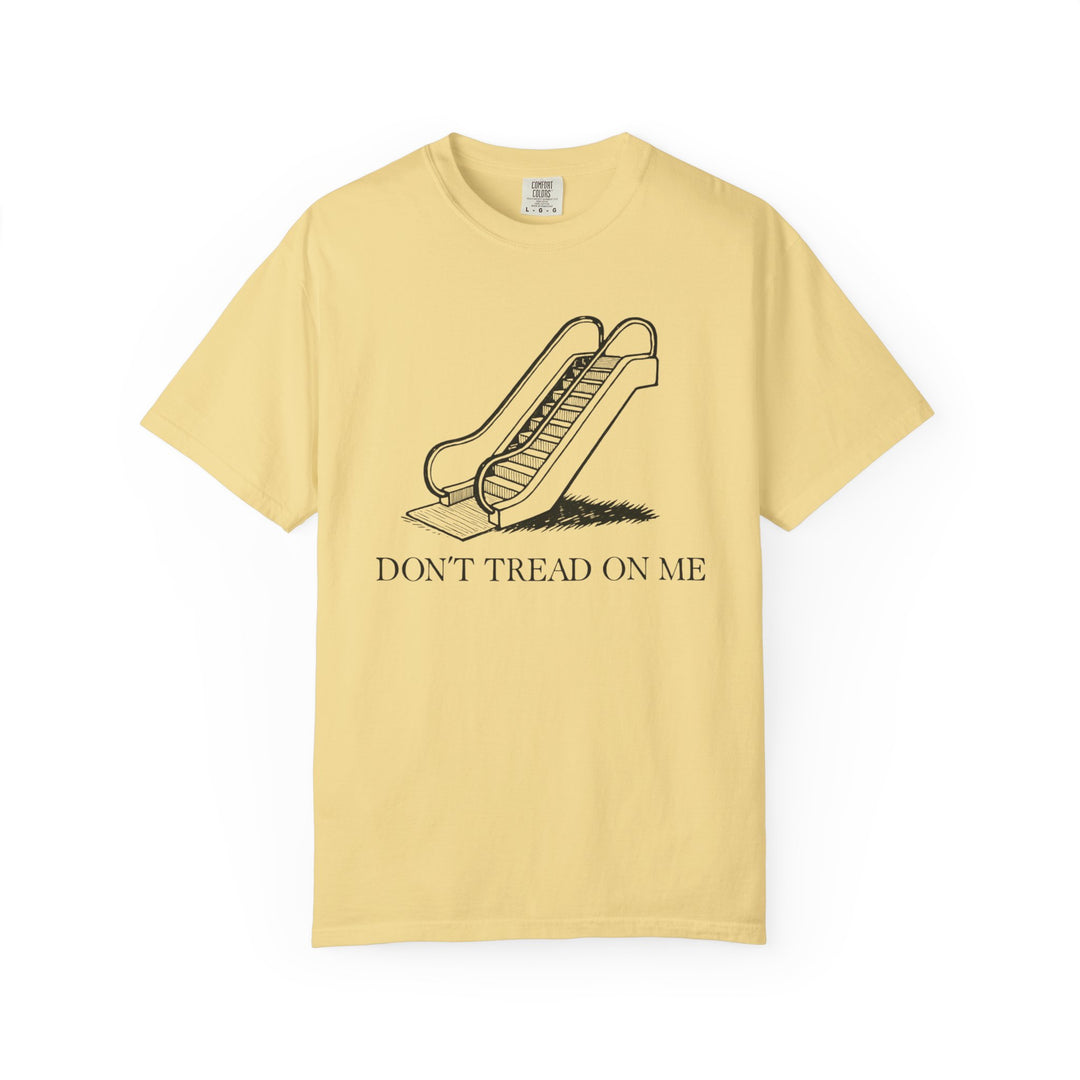 Trump Escalator Joke T-shirt, Political Graphic Tee, Gadsden Flag Mockery Shirt