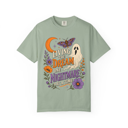 Living the Dream One Nightmare at a Time Trendy Fall T-Shirt for Halloween Season