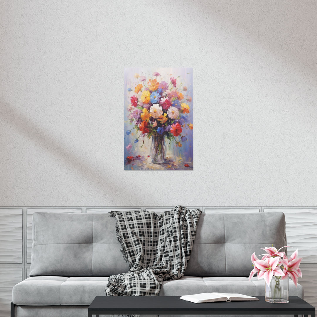 Premium Matte Vertical Posters - Flower Vase