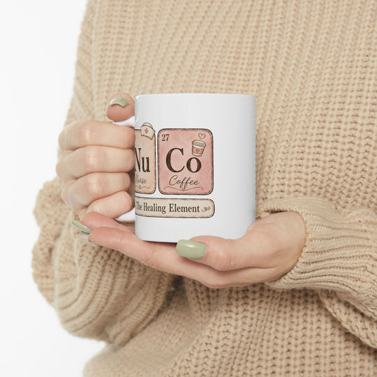 Nurse Coffee The Healing Elements Personalized Mug | Custom Name Ceramic Coffee Cup