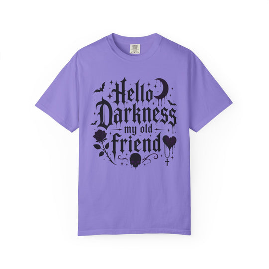 Hello Darkness My Old Friend Fall BOHO Halloween T-Shirt | Unisex Comfort Colors® Tee