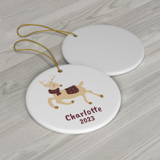 Customized Christmas 2023 Ornament - Personalized Ceramic Ornament