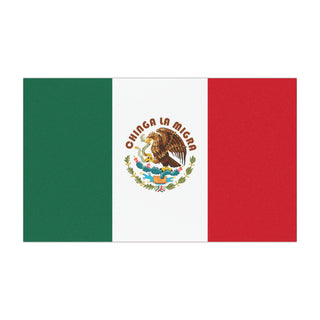 Mexican Flag Anti-ICE Chinga La Migra Car Magnet