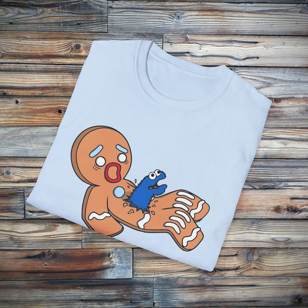 Monster Gingerbread Cookie T-Shirt, Funny Christmas Tee