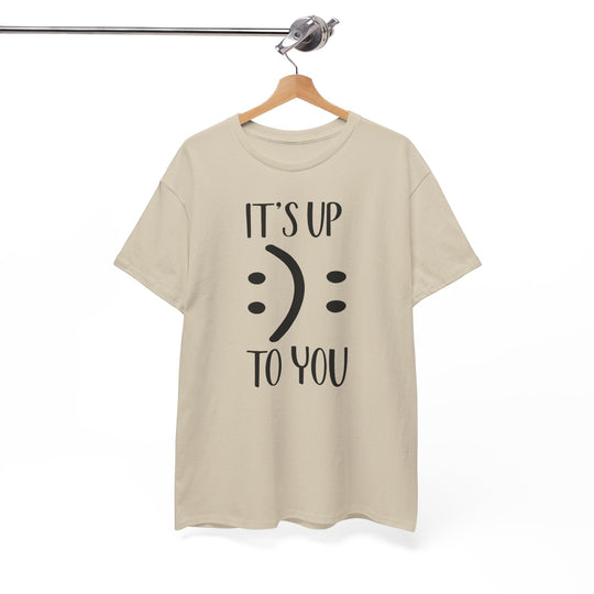 Trendy Smiley Face T-Shirt - "Happy or Sad? It&