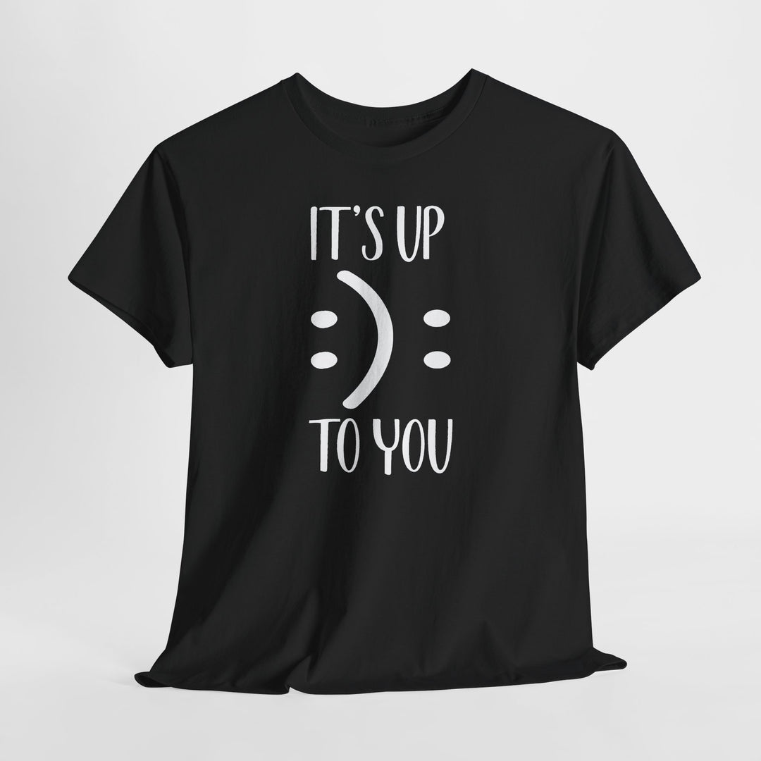 Trendy Smiley Face T-Shirt - "Happy or Sad? It&