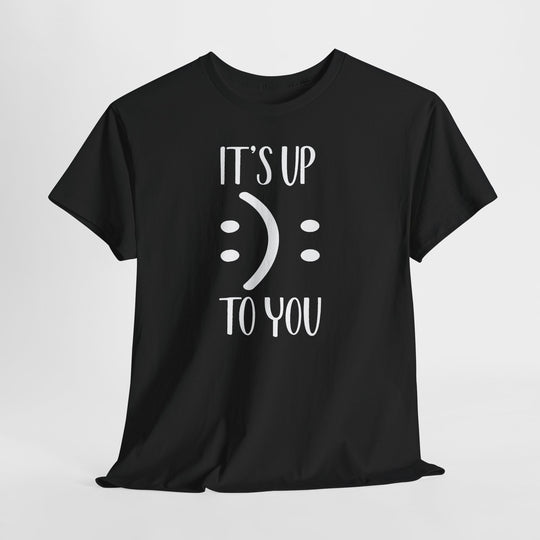 Trendy Smiley Face T-Shirt - "Happy or Sad? It&