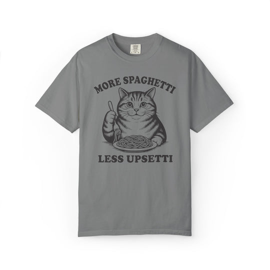 More Spaghetti Cat Lovers T-Shirt | Funny Italian Food Lovers Comfort Colors® Tee