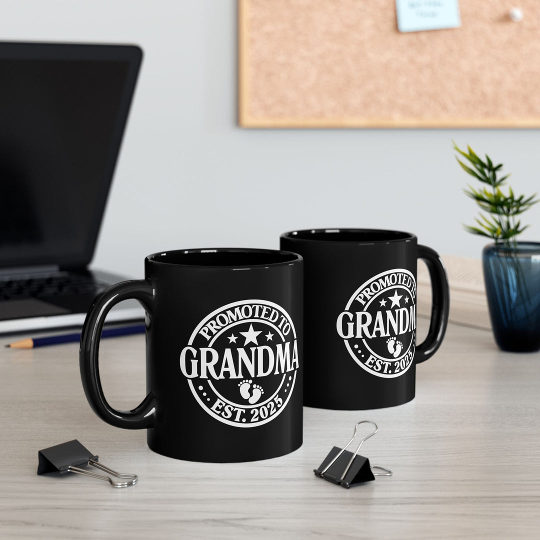 Grandparent Christmas Mug for Grandma - Black