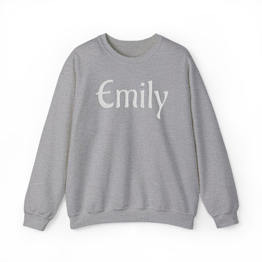 Personalized Name Crewneck Sweatshirt - Puff Print Design with Custom Name Gildan 18000 Sweatshirt for Women