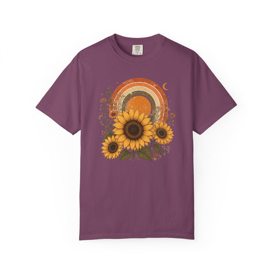 Vintage Floral Boho Sunflower T-Shirt | Retro Women&