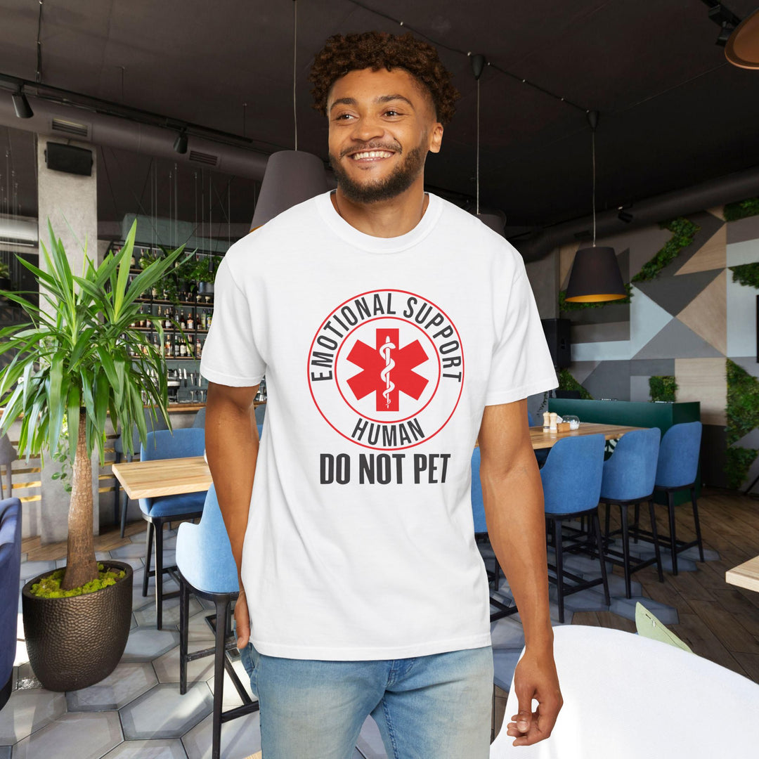 Emotional Support Human T-Shirt | Funny "Do Not Pet the Human" Shirt | Service Animal Humor