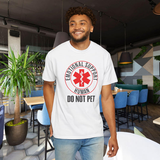 Emotional Support Human T-Shirt | Funny "Do Not Pet the Human" Shirt | Service Animal Humor