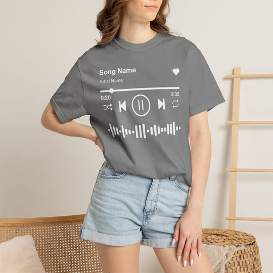 Custom Song Name Comfort Colors® Shirt | Personalized Favorite Song Tee