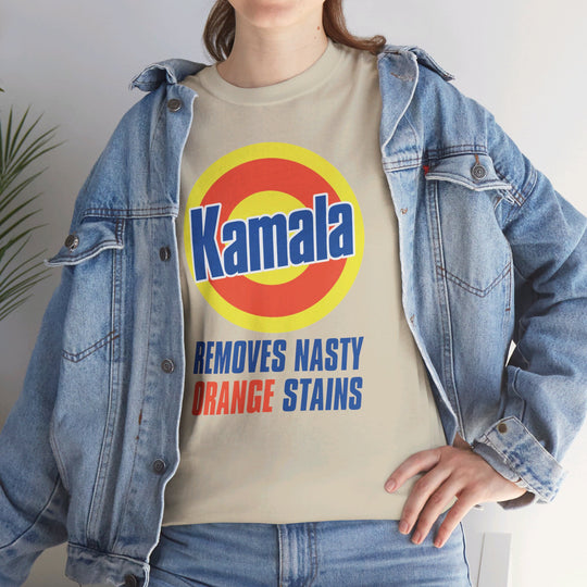 Vote for Kamala Orange Stain Remover Tee - 2024 Campaign T-Shirt - Support Kamala Harris