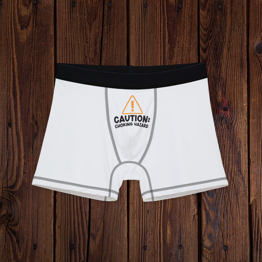 Caution: Choking Hazard Boxers, Custom Men's Underwear