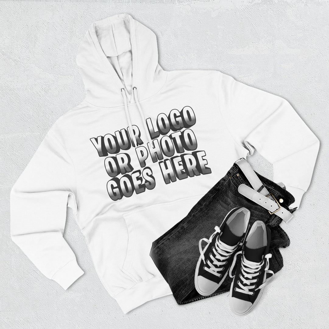 Custom Logo Sweatshirt | Personalized Business Logo Hoodie with Front &amp; Back Printing