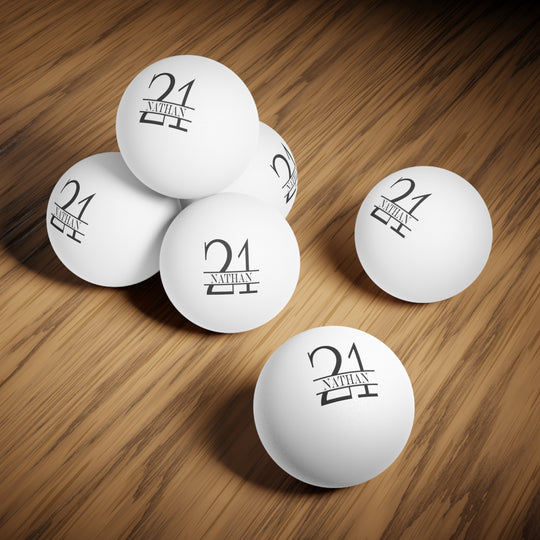 Custom Beer Pong Balls Birthday Present Personalized Ping Pong Balls Set of 6 Custom Ping-Pong Balls with Age and Name