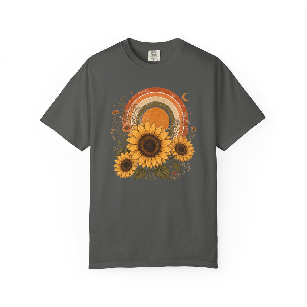 Vintage Floral Boho Sunflower T-Shirt | Retro Women&