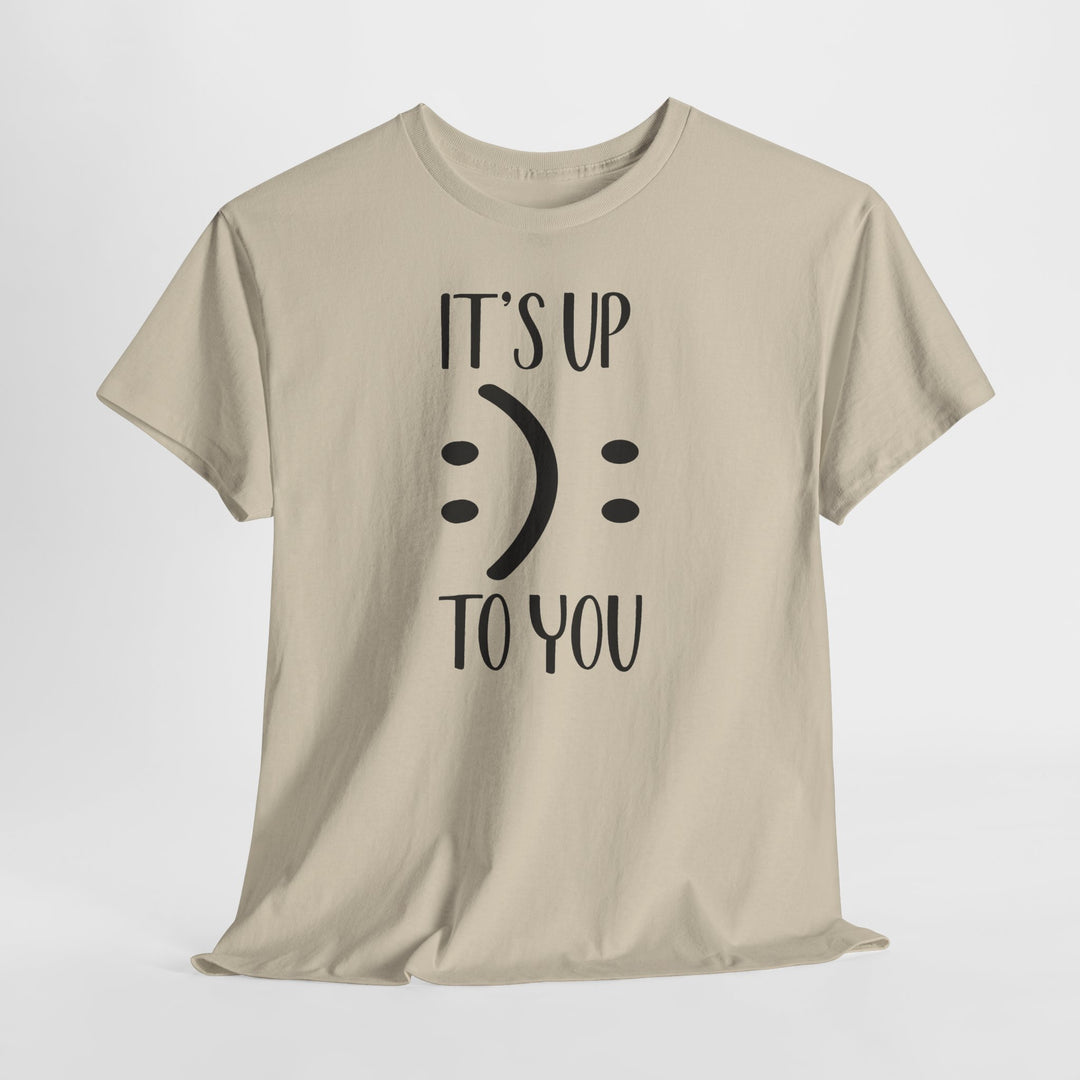 Trendy Smiley Face T-Shirt - "Happy or Sad? It&