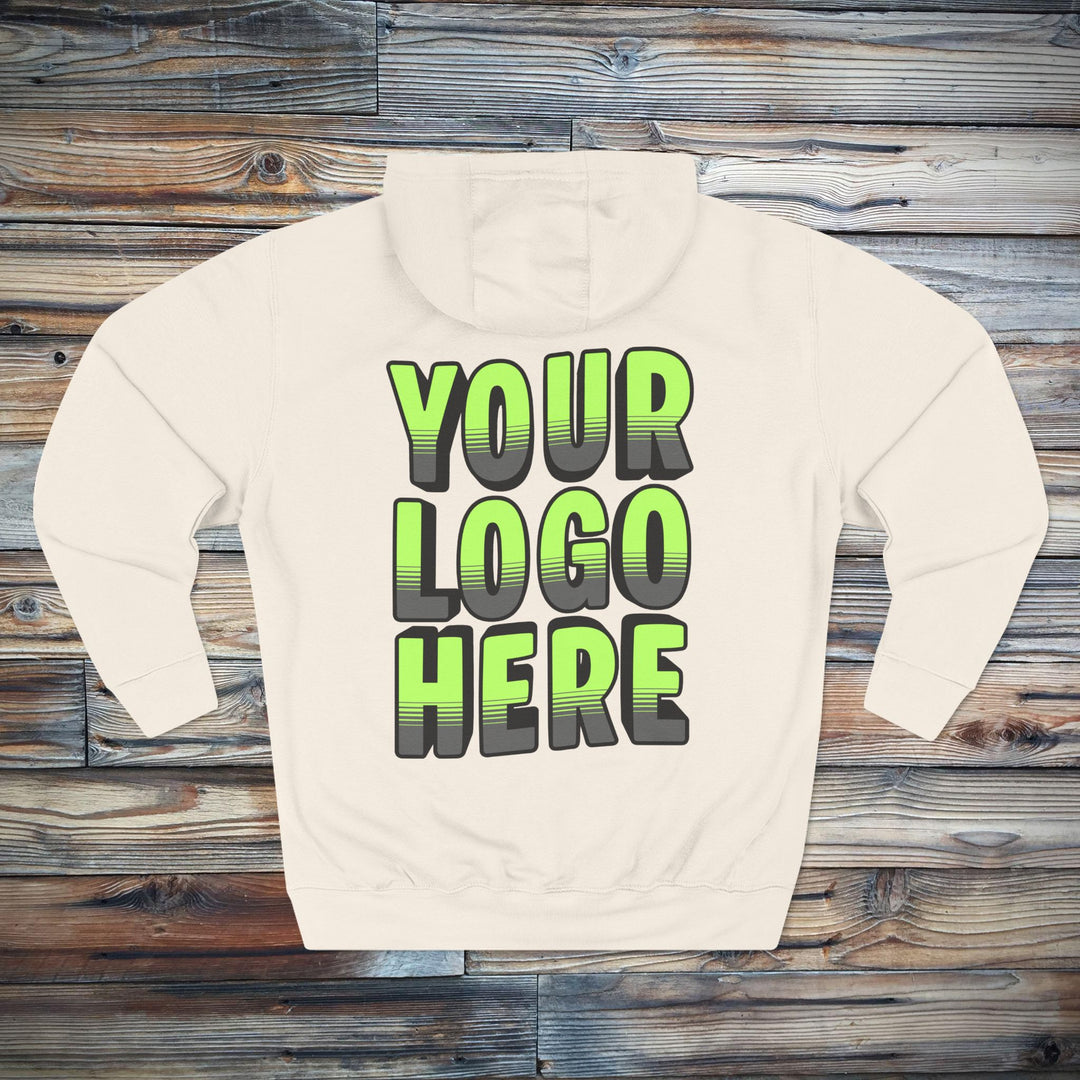 Custom Logo Sweatshirt | Personalized Business Logo Hoodie with Front &amp; Back Printing
