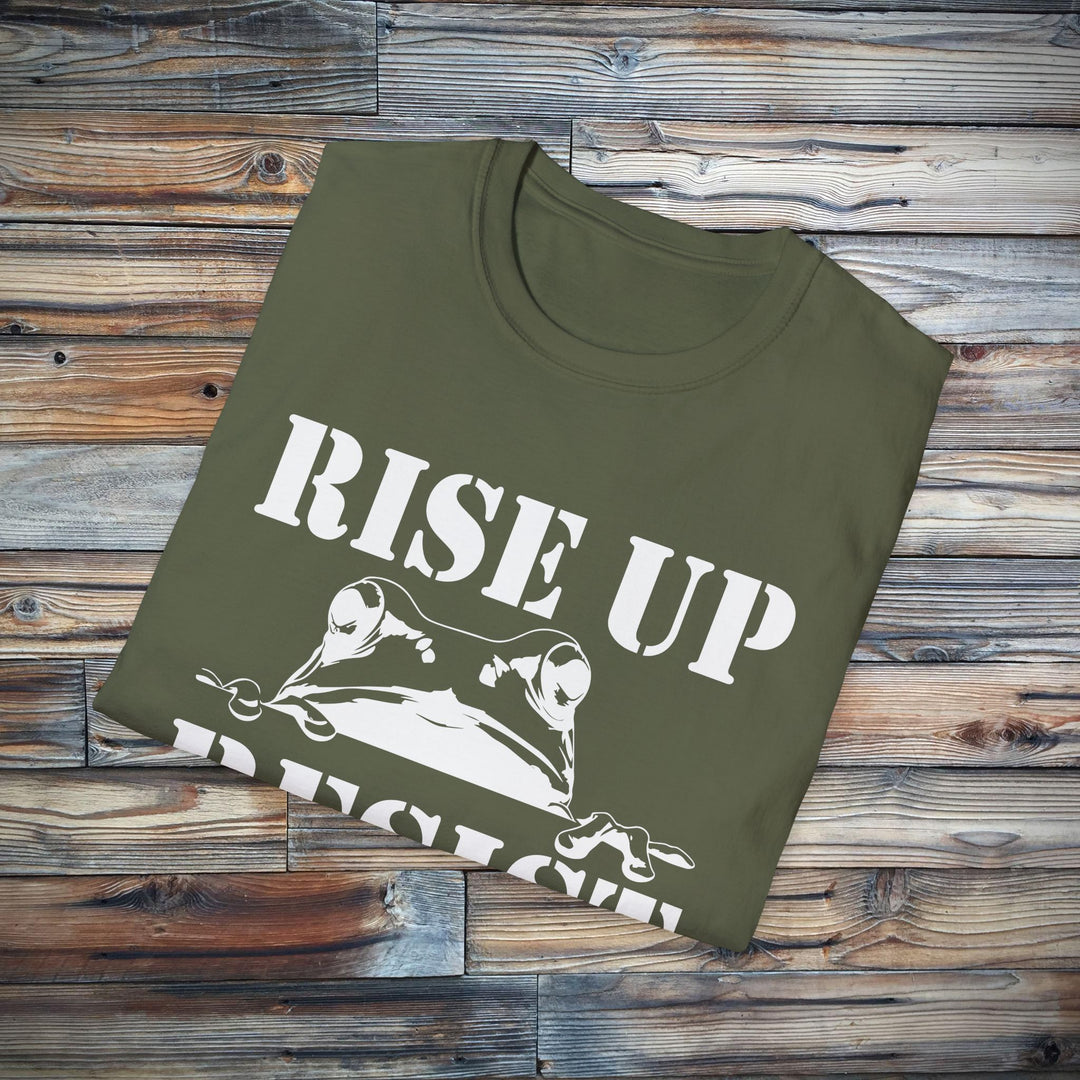 Portland Frog Rise Up and Resist Unisex Tee