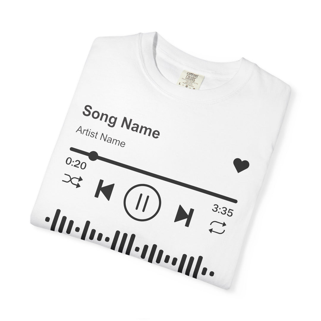 Custom Song Name Comfort Colors® Shirt | Personalized Favorite Song Tee