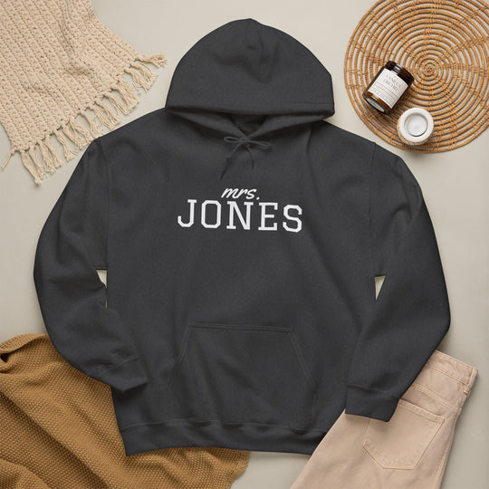 Wedding Hoodie | Personalized Name Script &amp; Text for Bride and Bridesmaids