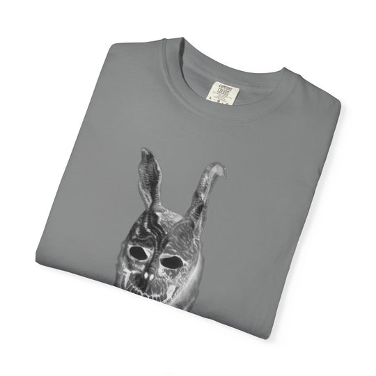 Mad World Donnie Darko Inspired Distorted Rabbit Skull T-Shirt | Dark Surreal Bunny Graphic